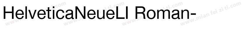 HelveticaNeueLI Roman字体转换
